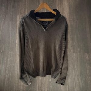 Buckle Black Label No. 048 Slim Fit 1/4 Zip Sweater Size L